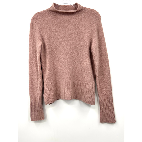 Madewell Blush Pink Inland Alpaca Wool Mockneck Sweater Women’s Size Medium‎ - Picture 5 of 5
